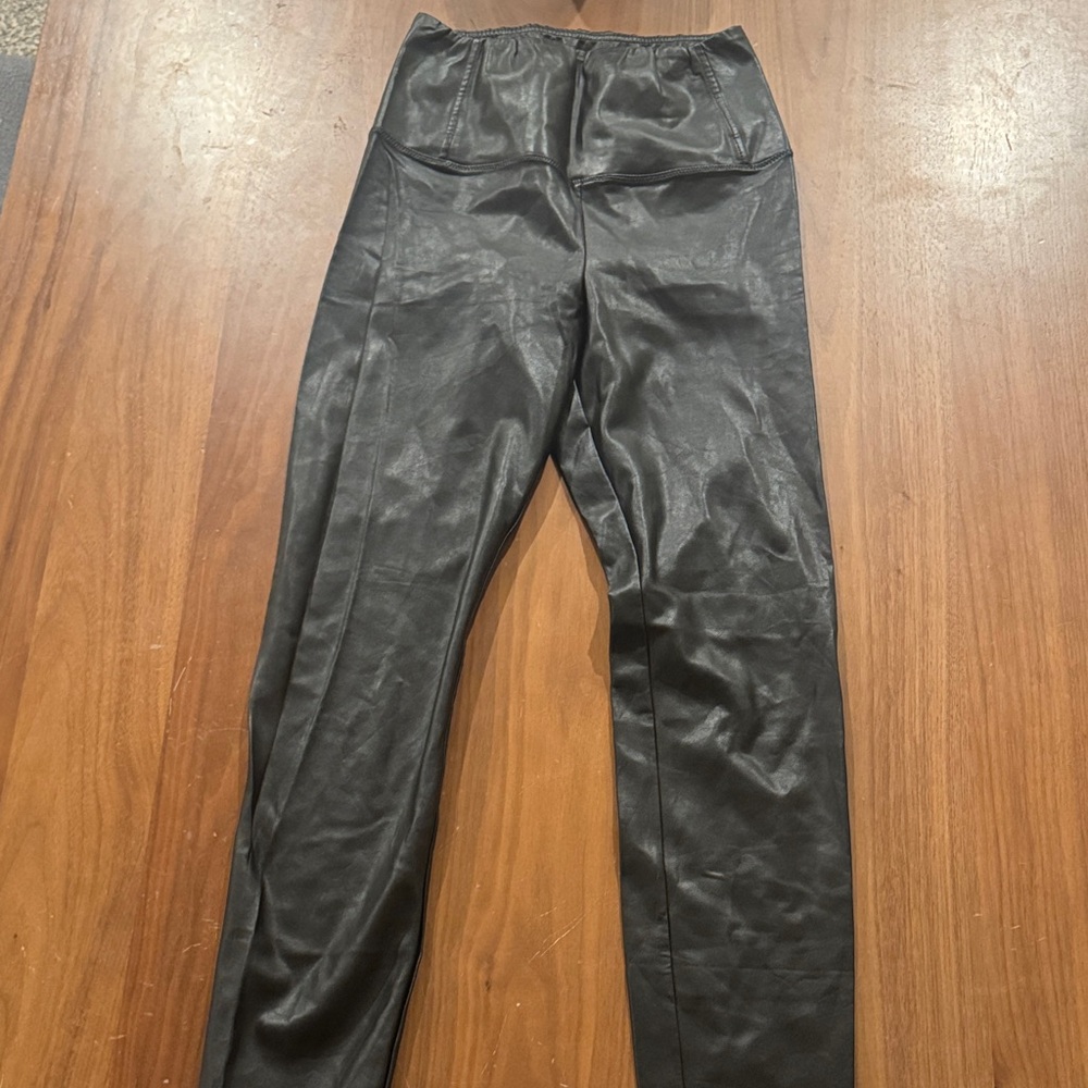 Wilfred Black Faux Leather Pants